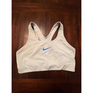 Nike Dri-Fit Womens Sports Bra Size L Light Blue Unpadded